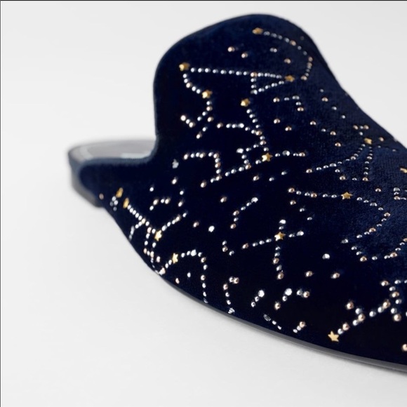 ZARA VELVET MULES - Picture 4 of 5
